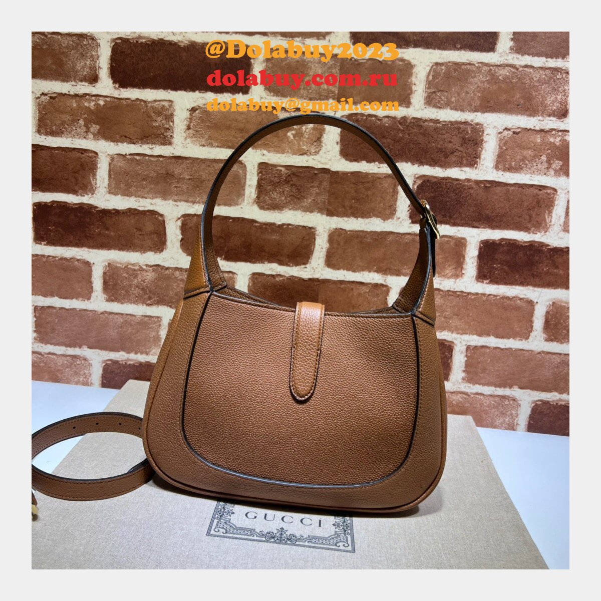 best quality fake G*u*i 636709 jackie 1961 natural grain bag