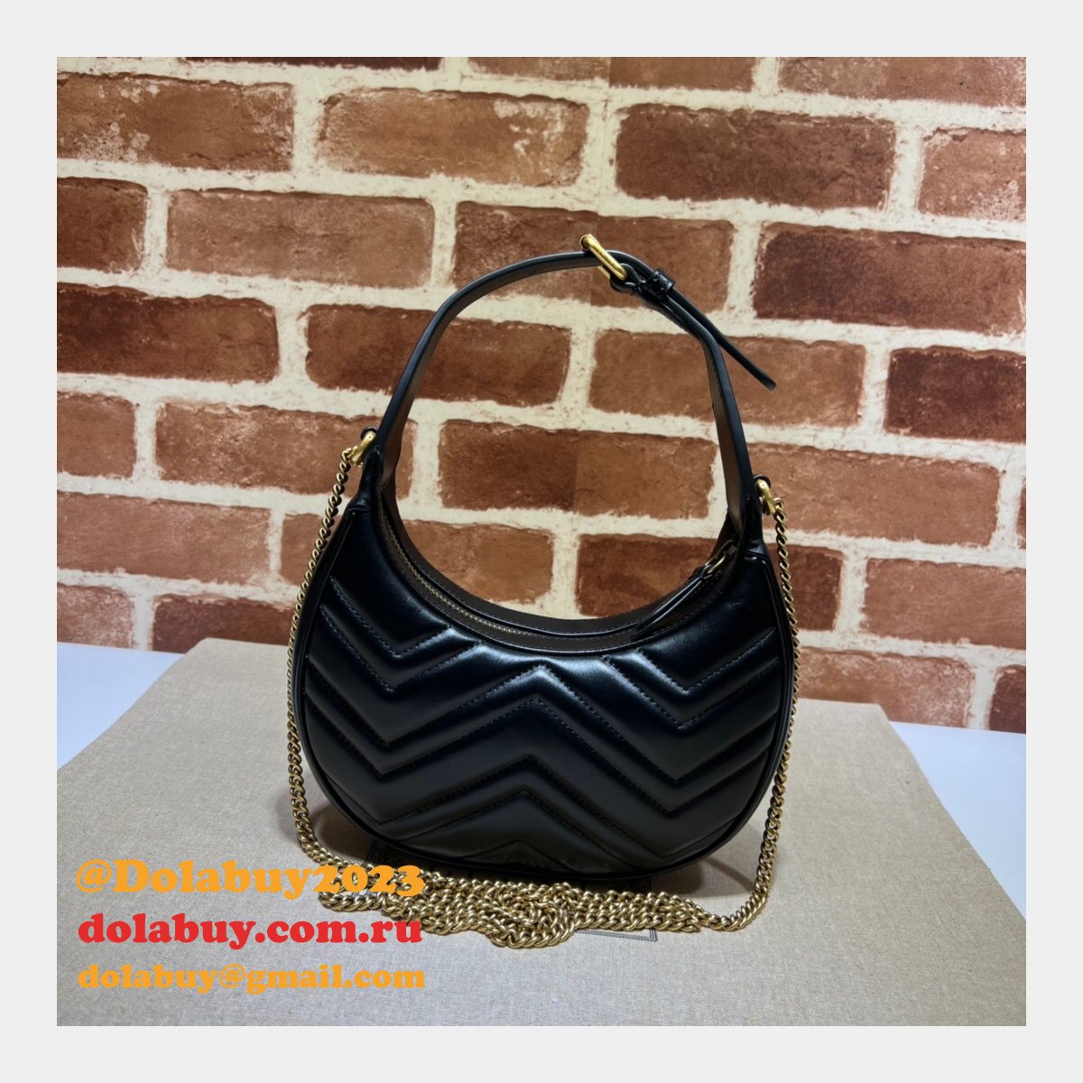 G*u*i best 699514 gg marmont half-moon-shaped replica bag