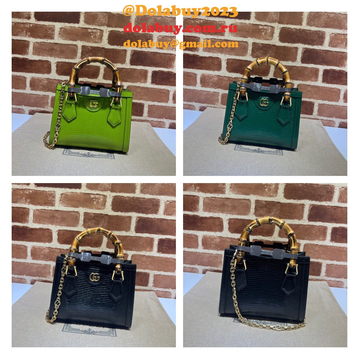 aaa quality replica G*u*i diana lizard 675800 bag