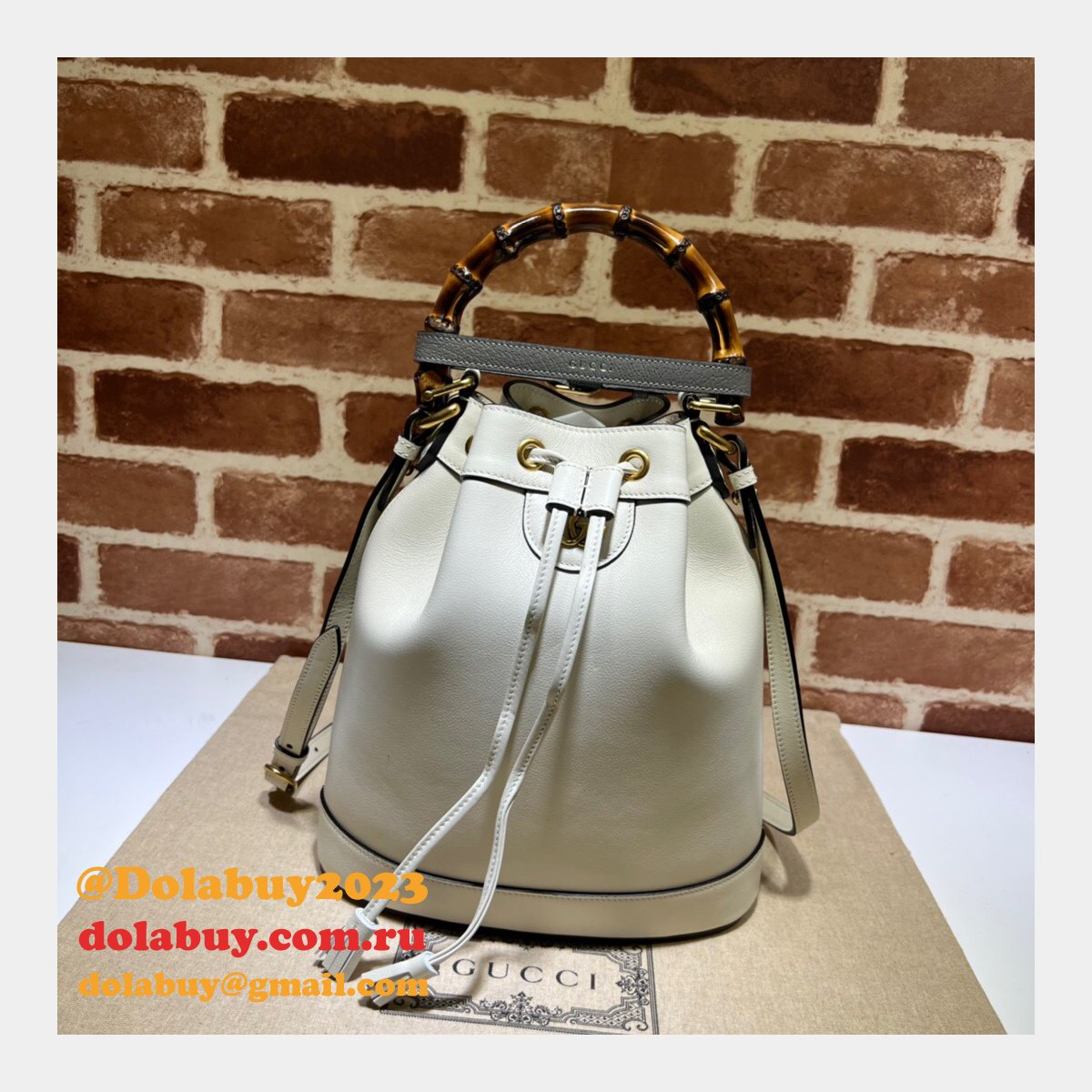 G*u*i diana top replica handle 724652 bucket aaa+ bag