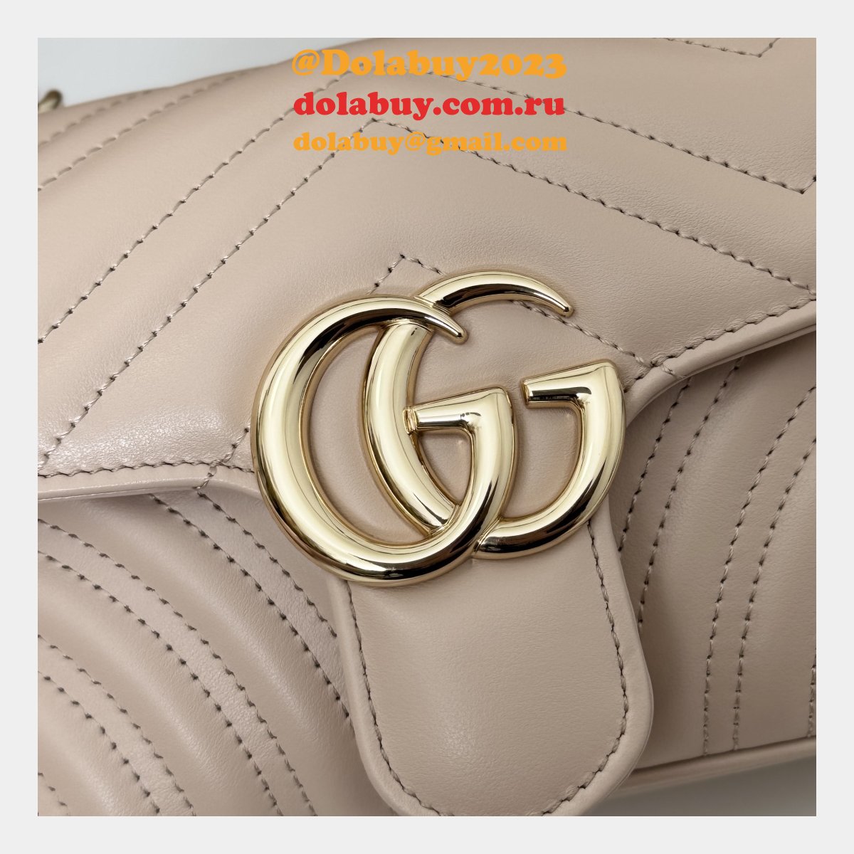 G*u*i top quality 446744 gg marmont crossbody matelassé bag