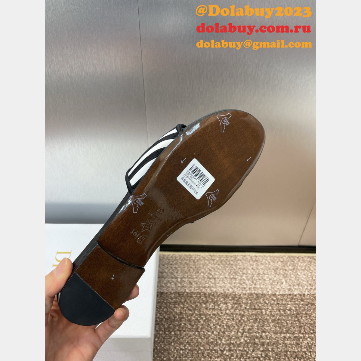 Fashion Dior Dway Slide Black