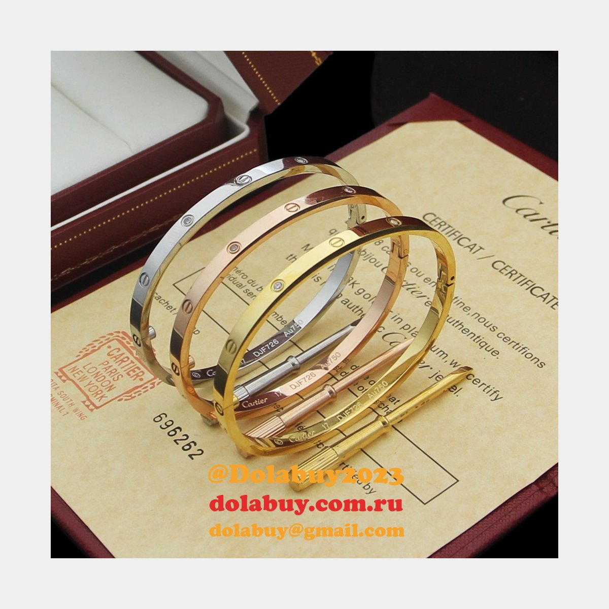 cheap 1:1 mirror Ca*t1er love bracelet wholesale