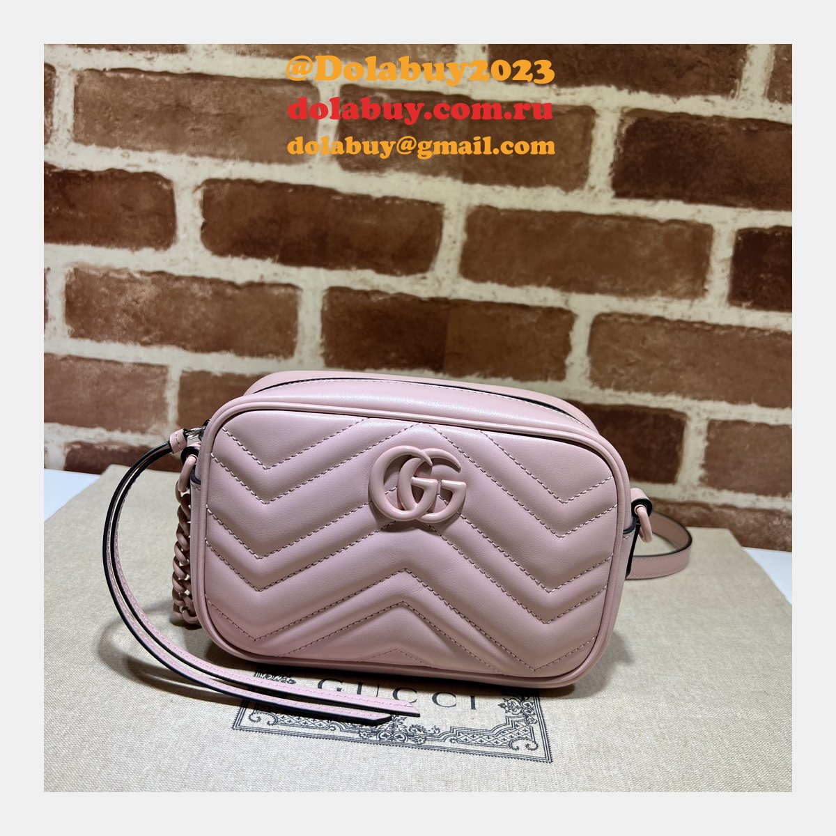 designer G*u*i luxury camera 634936 gg marmont mini shoulder black bag