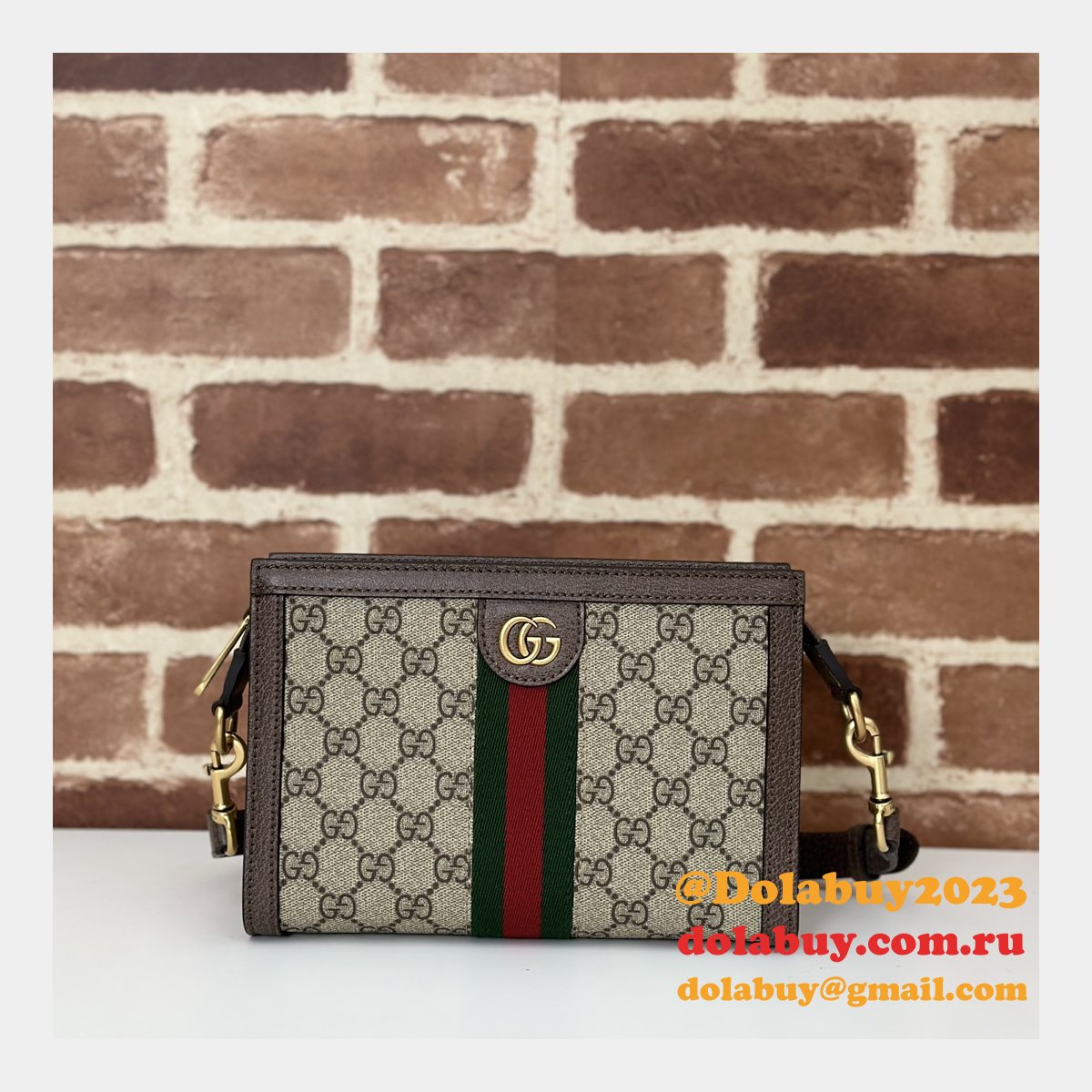 G*u*i replica ophidia super leathergoods for men 795467 bag