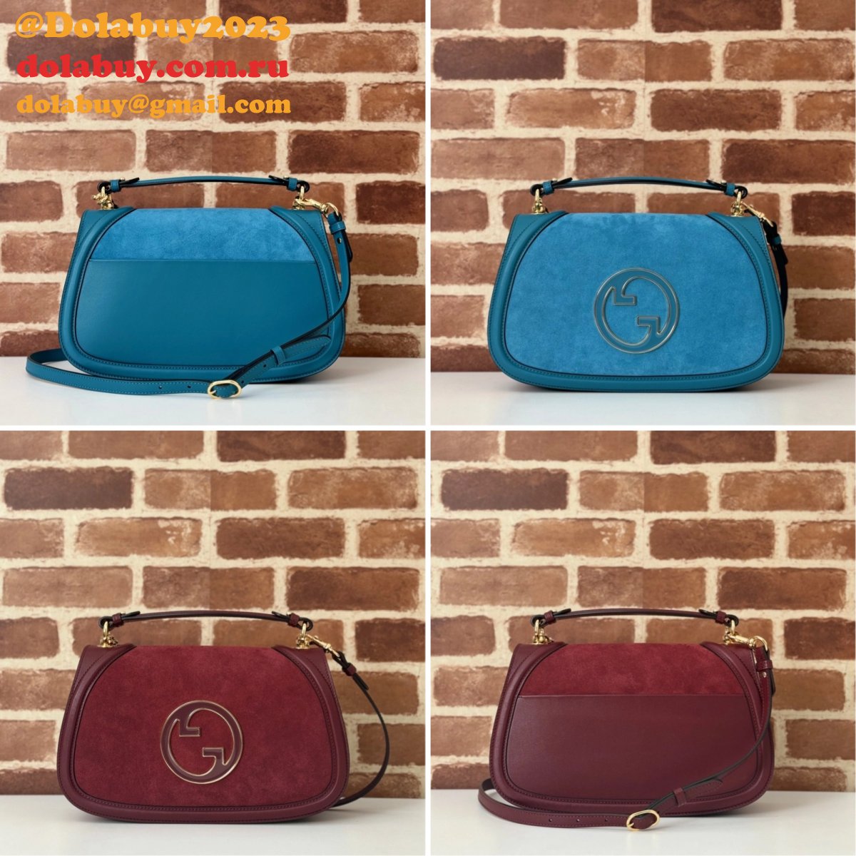 designer replica 815719/815711/815715 G*u*i blondie shoulder top handle bag