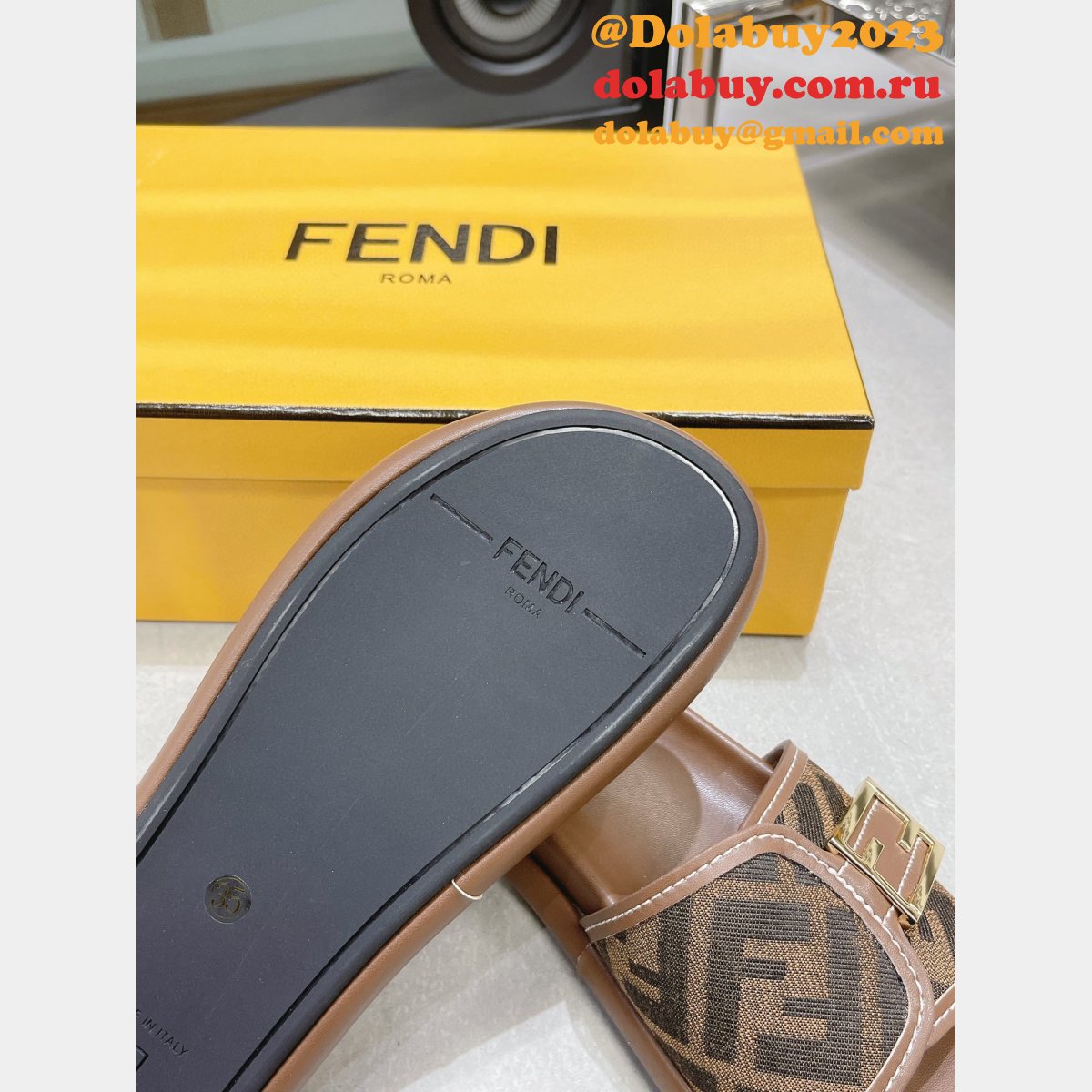 cheap F**di reflections knockoff sandals shoes on sale