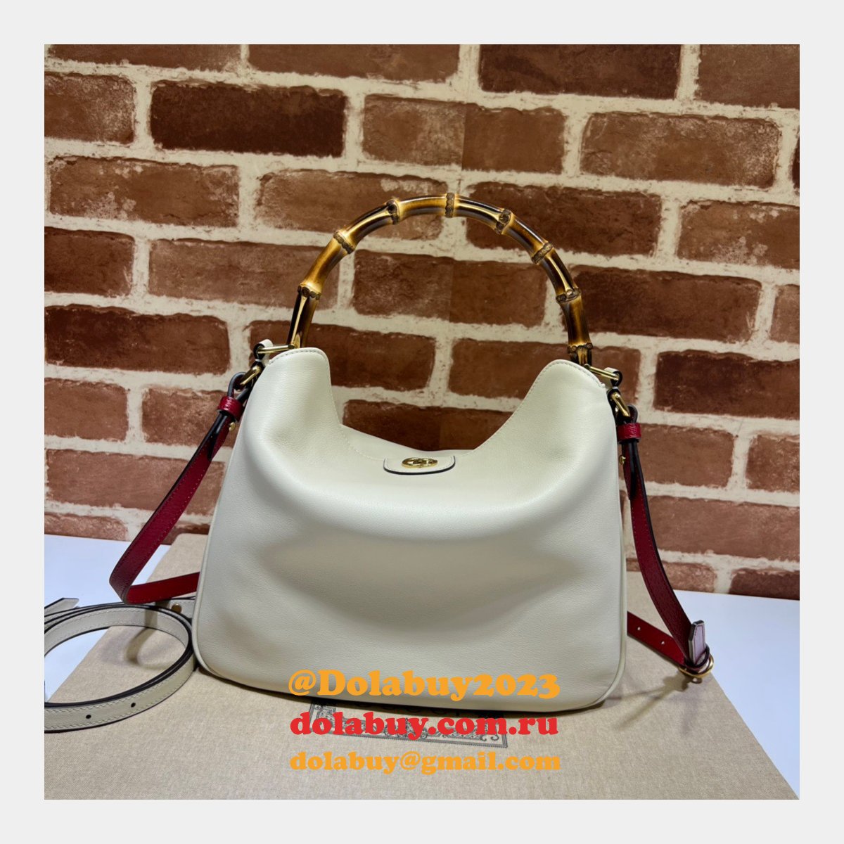 G*u*i 746124 fake diana 1:1 mirror shoulder fashion bag