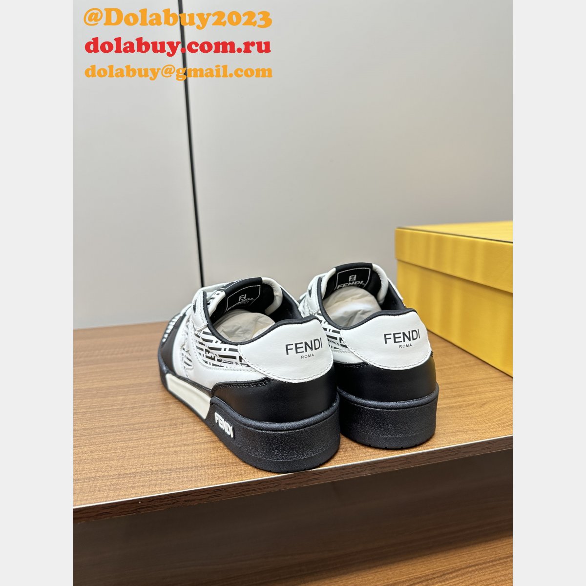 F**di match low-top sneakers