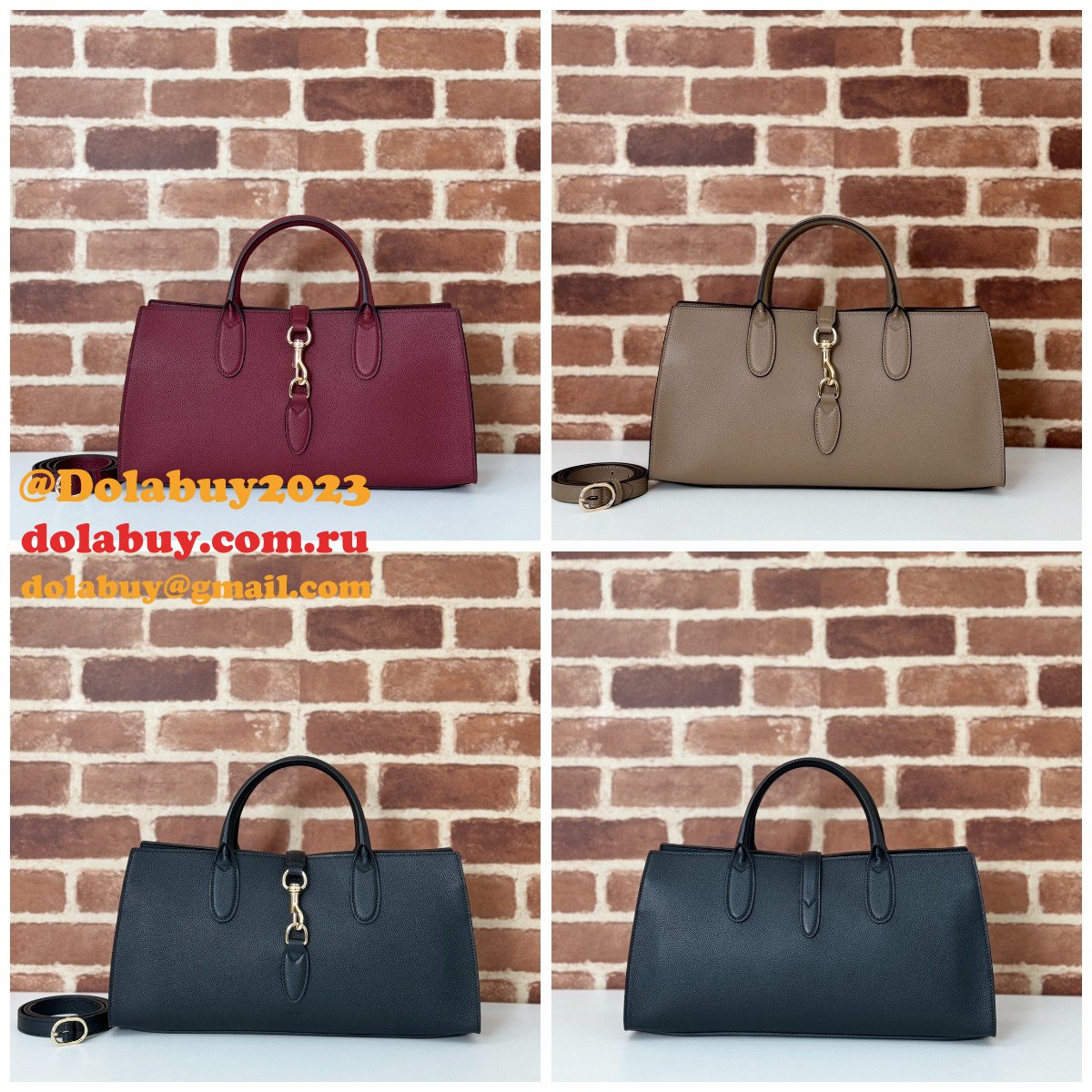 shoulder G*u*i replicas 795282 medium tote hook closure bag