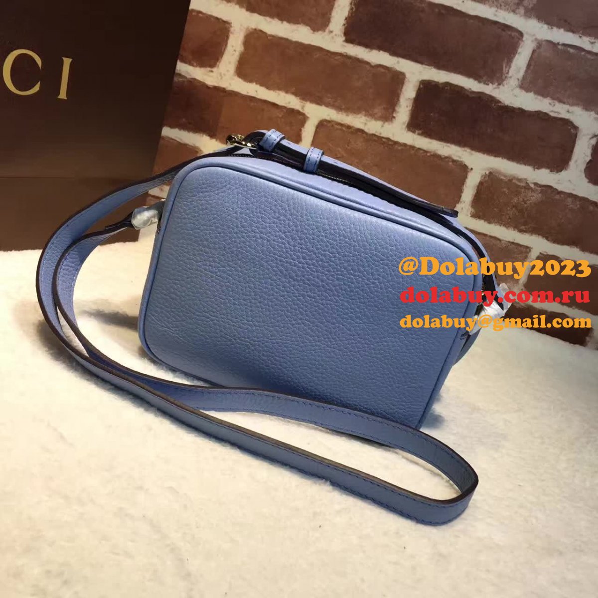 aaa+ G*u*i replicas soho small leather disco 308364 bag