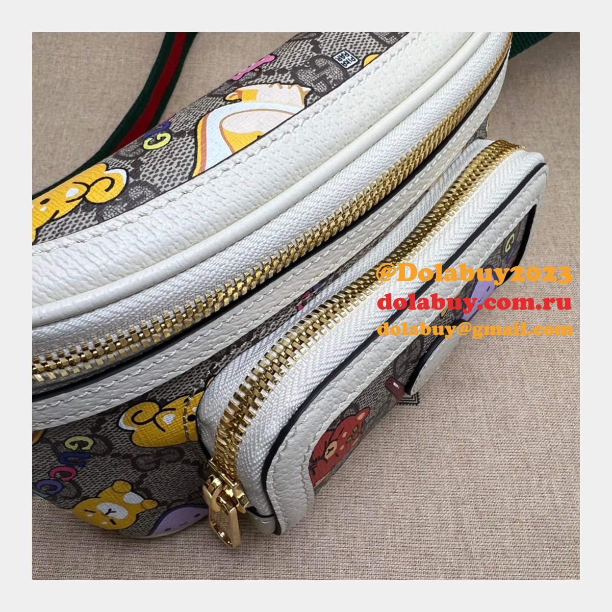 G*u*i replica 682933 animal print belt perfect bag