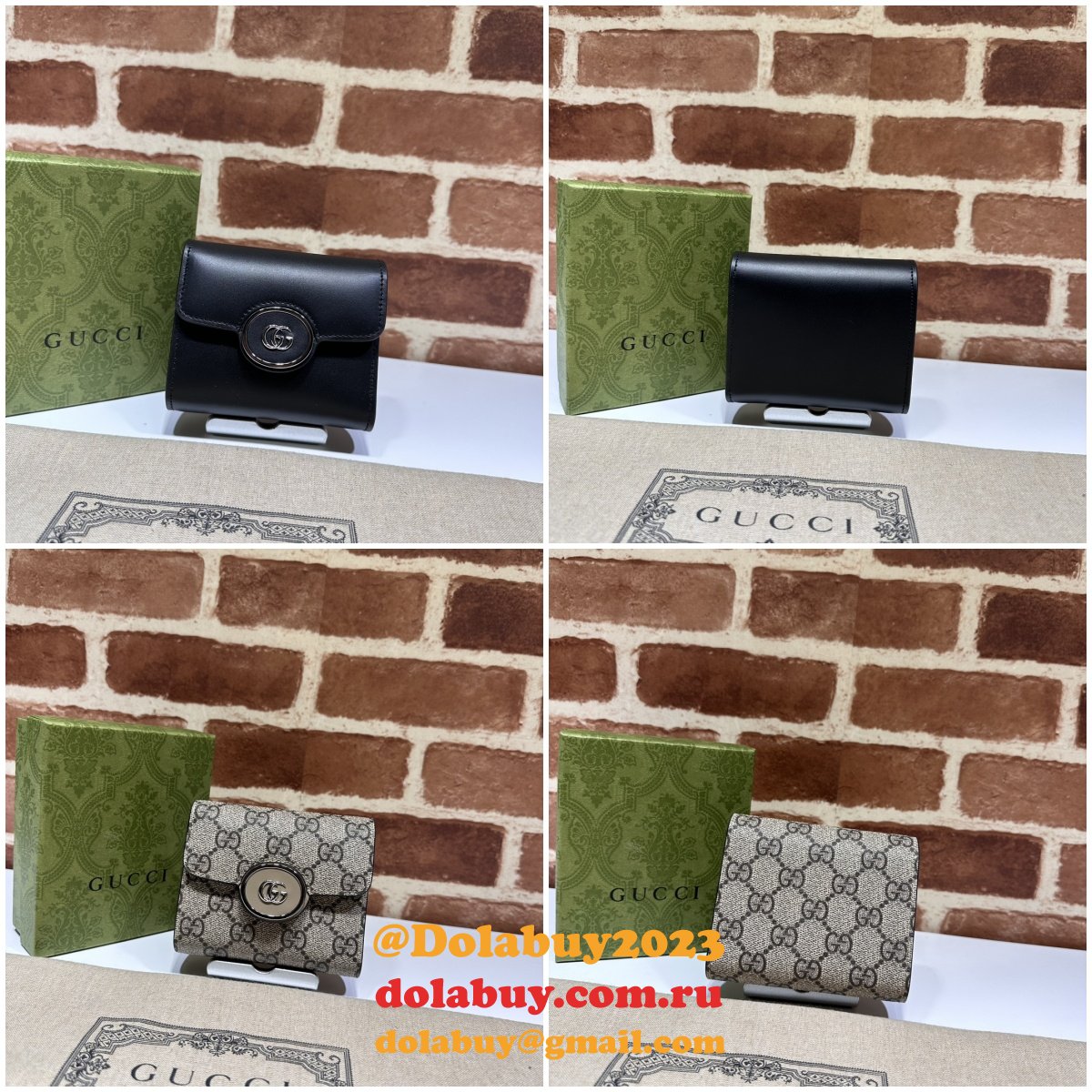 perfect petite gg compact wallet 760197 G*u*i replica 7 star bag