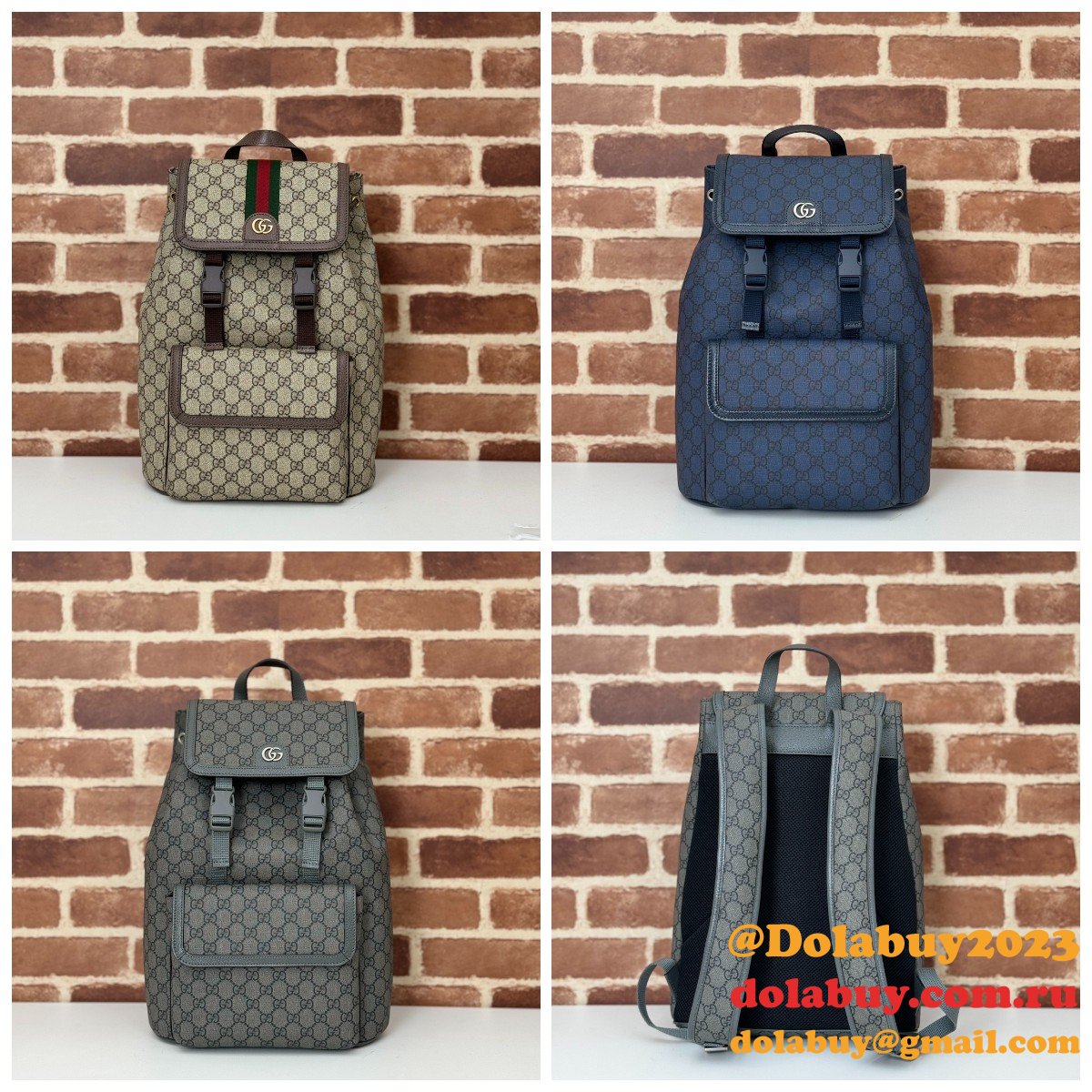 men G*u*i 792114 ophidia small gg backpack ebony supreme copy bag
