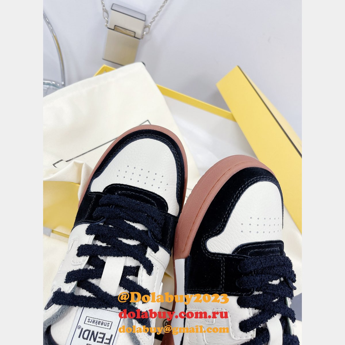 best quality replica F**di match tup f logo shoes and sneaker