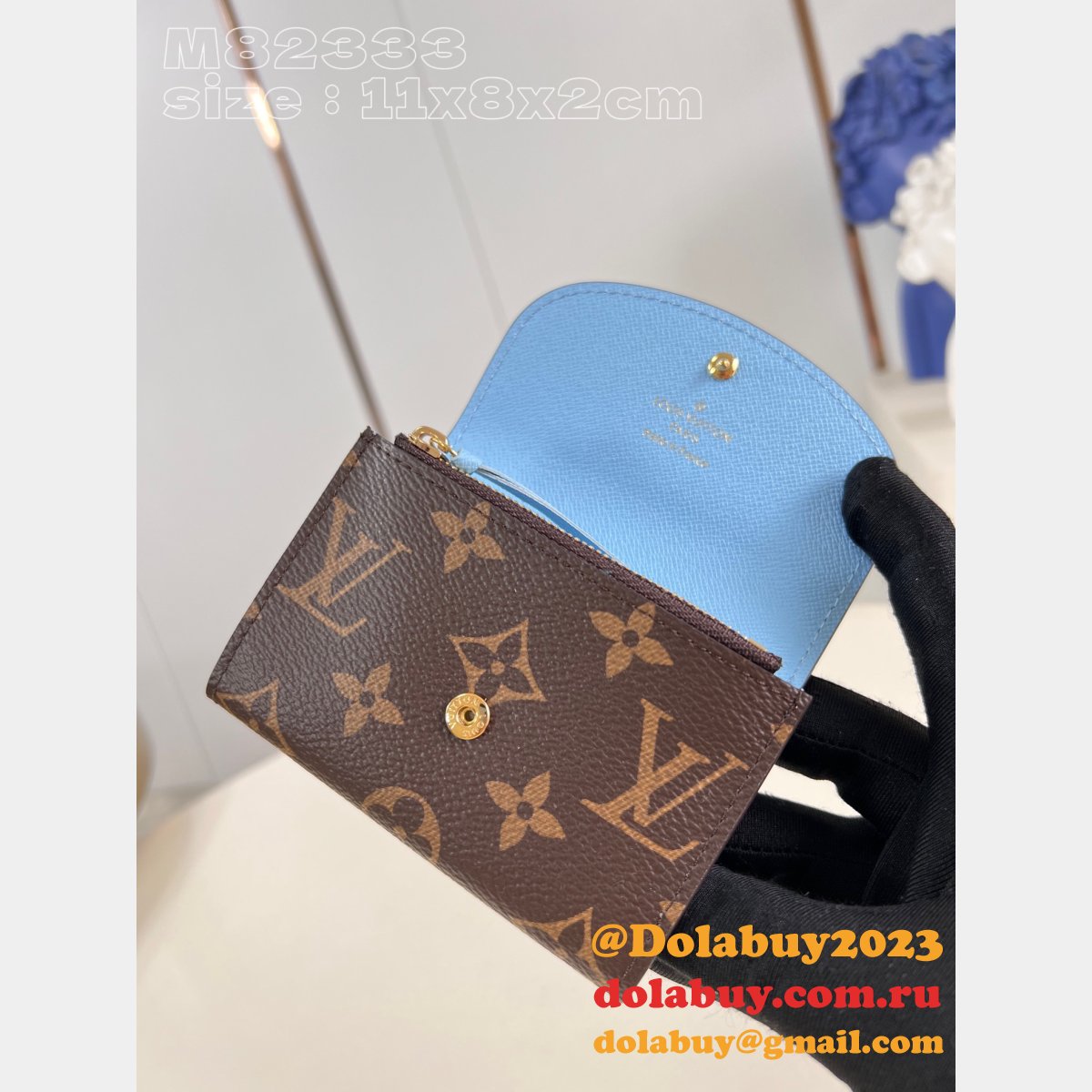top quality rosalie coin purse 1:1 mirror m82333 l0vis Vvtt0n bag