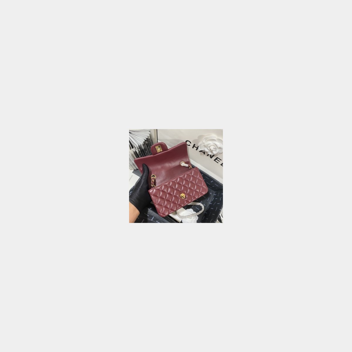 Fashion CC Lambskin Flap Designer 20CM Bag 1116