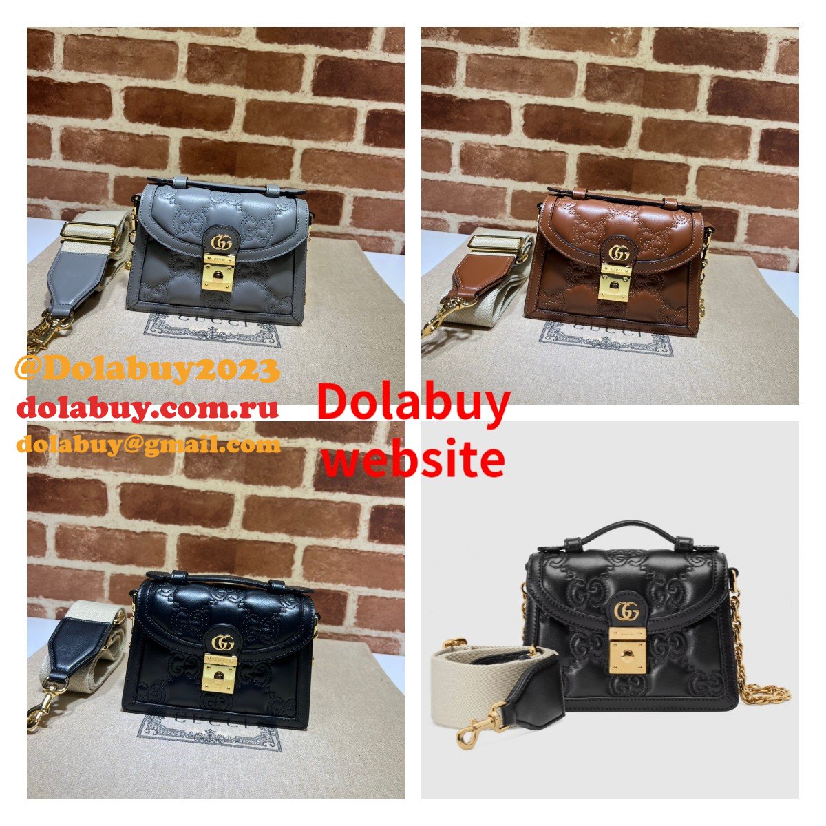 G*u*i fashion gg matelassé 724499 top handle replica bag