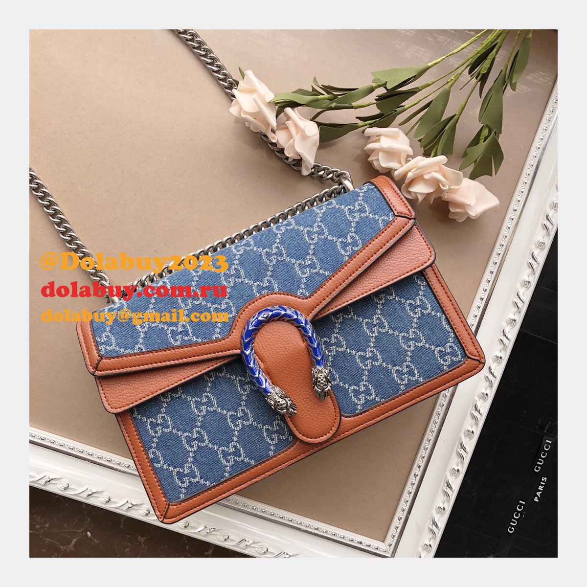 G*u*i knockoff gg supreme dionysus 400249 shoulder bag