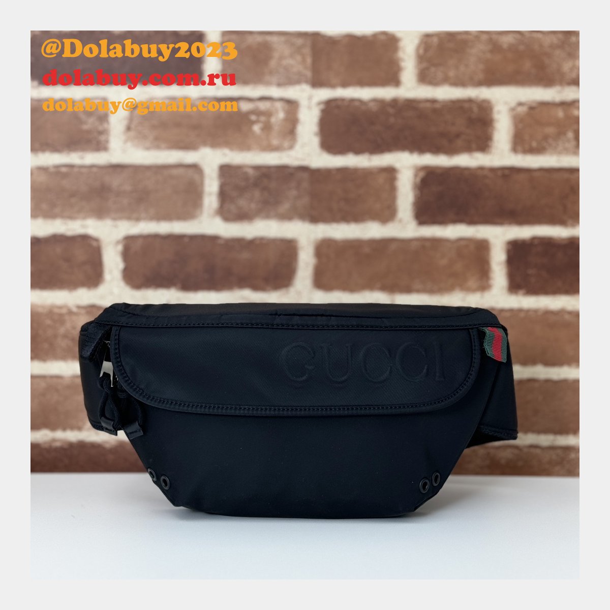 backpacks gg belt bag ebony gg canvas 804262 copy G*u*i bag