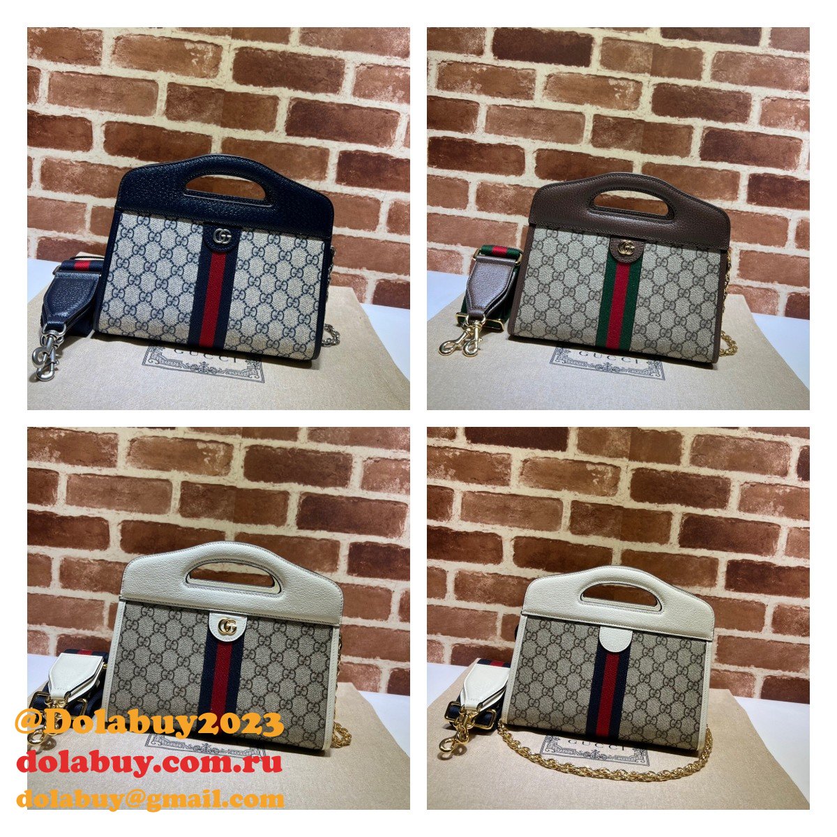 G*u*i 1:1 replica 693724 ophidia small tote with web top handle bag