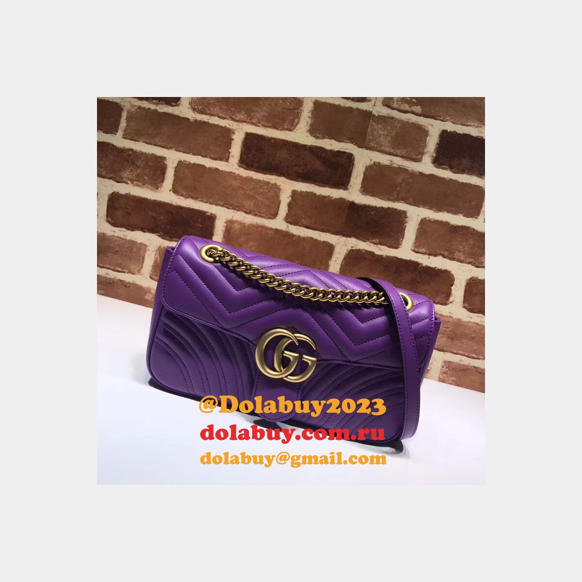 G*u*i gg marmont replica 443497 ladies shoulder bag