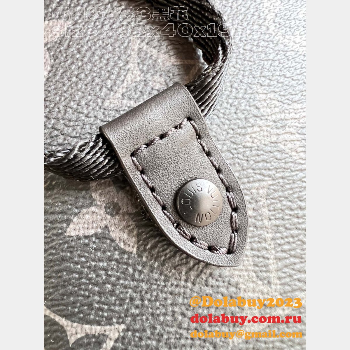 Montsouris Backpack Replica Louis Vuitton M46683 Eclipse Canvas