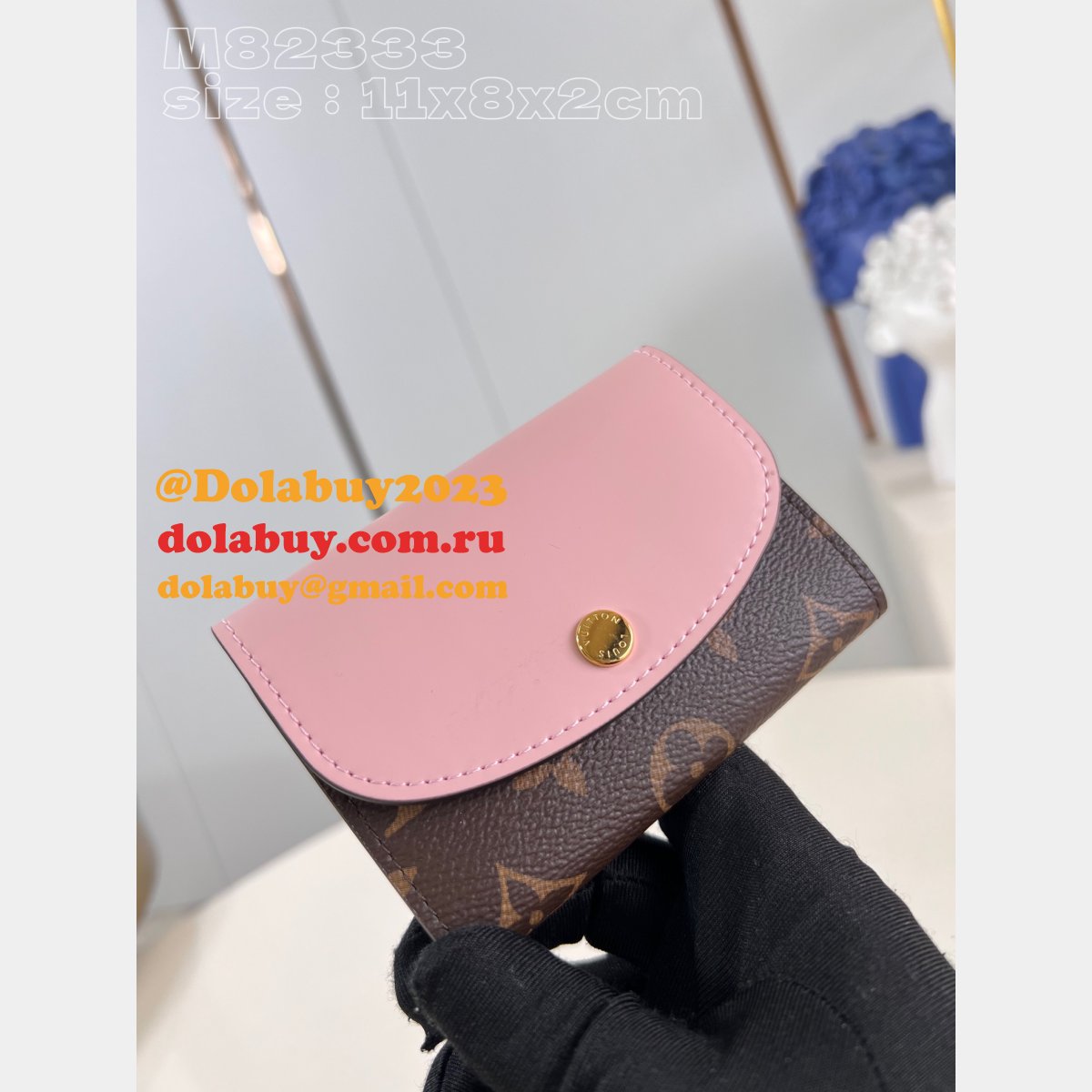 top quality rosalie coin purse 1:1 mirror m82333 l0vis Vvtt0n bag