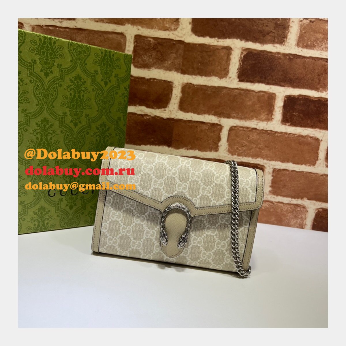 G*u*i fashion 401231 leather dionysus replica chain bag
