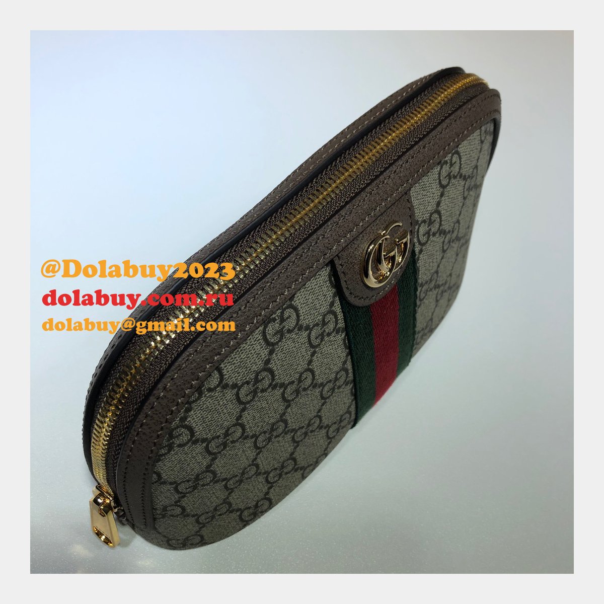 knockoff G*u*i ophidia 625551 cosmetic case 7 star gg supreme canvas