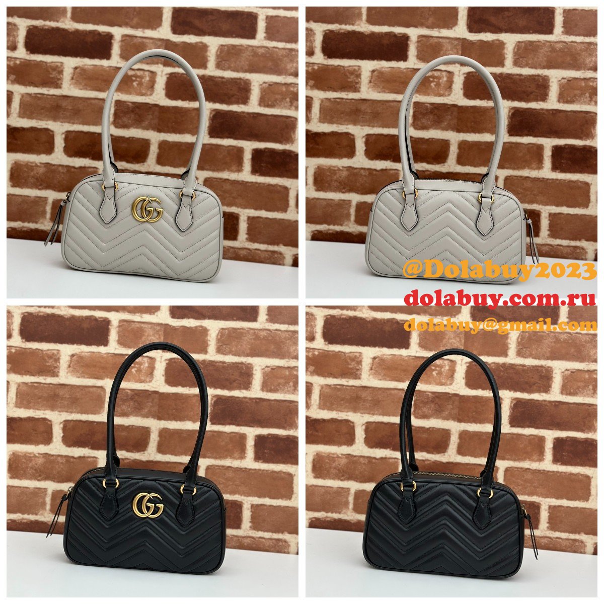 inspired gg marmont G*u*i knockoff top handle 795199 bag