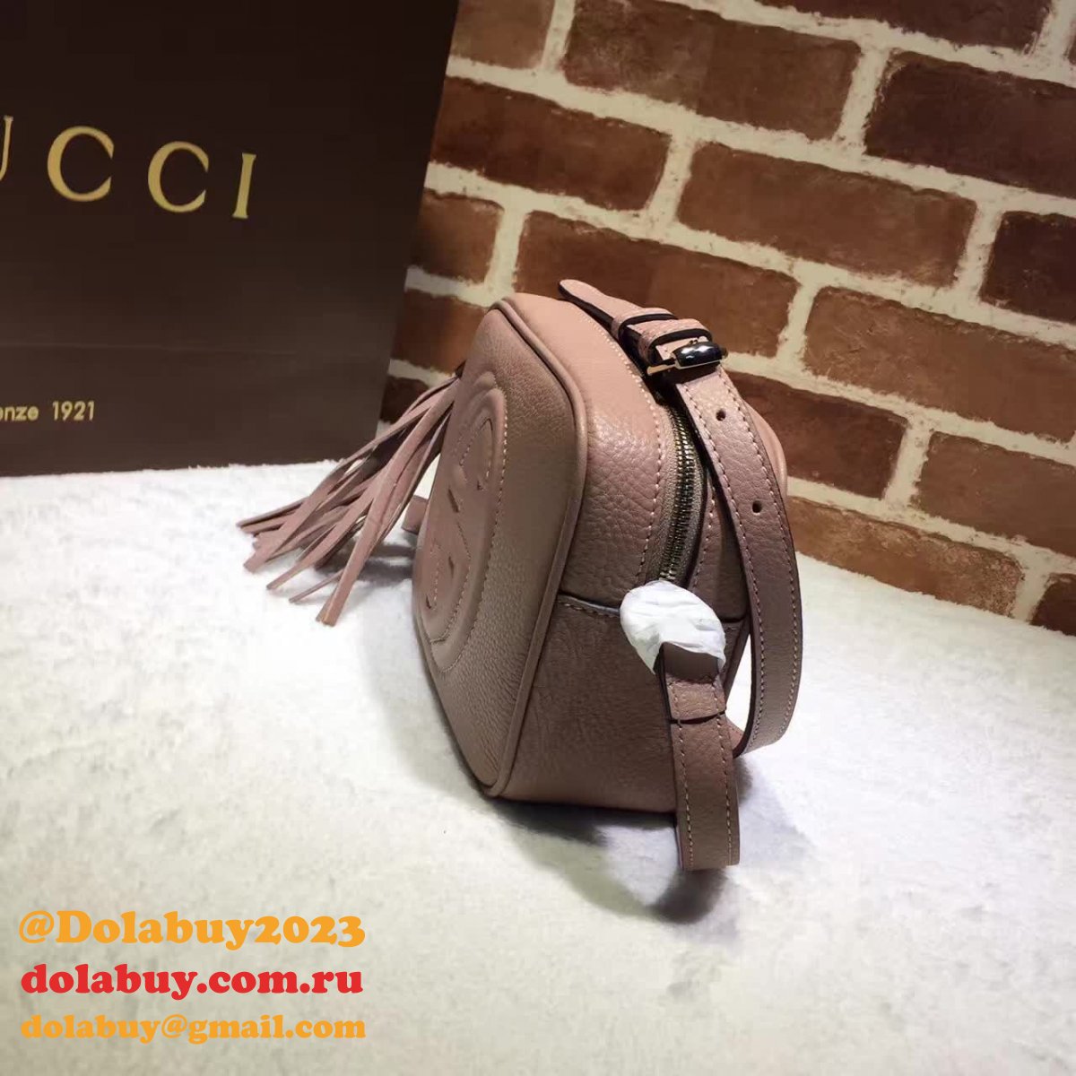 aaa+ G*u*i replicas soho small leather disco 308364 bag