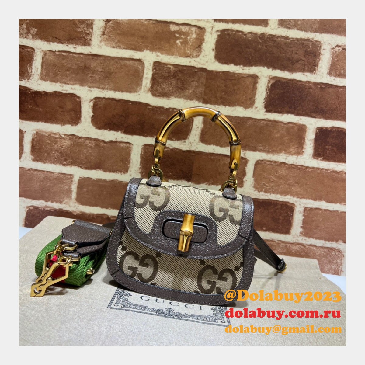 best dolabuy replica G*u*i mini jumbo gg bag 686864 bamboo