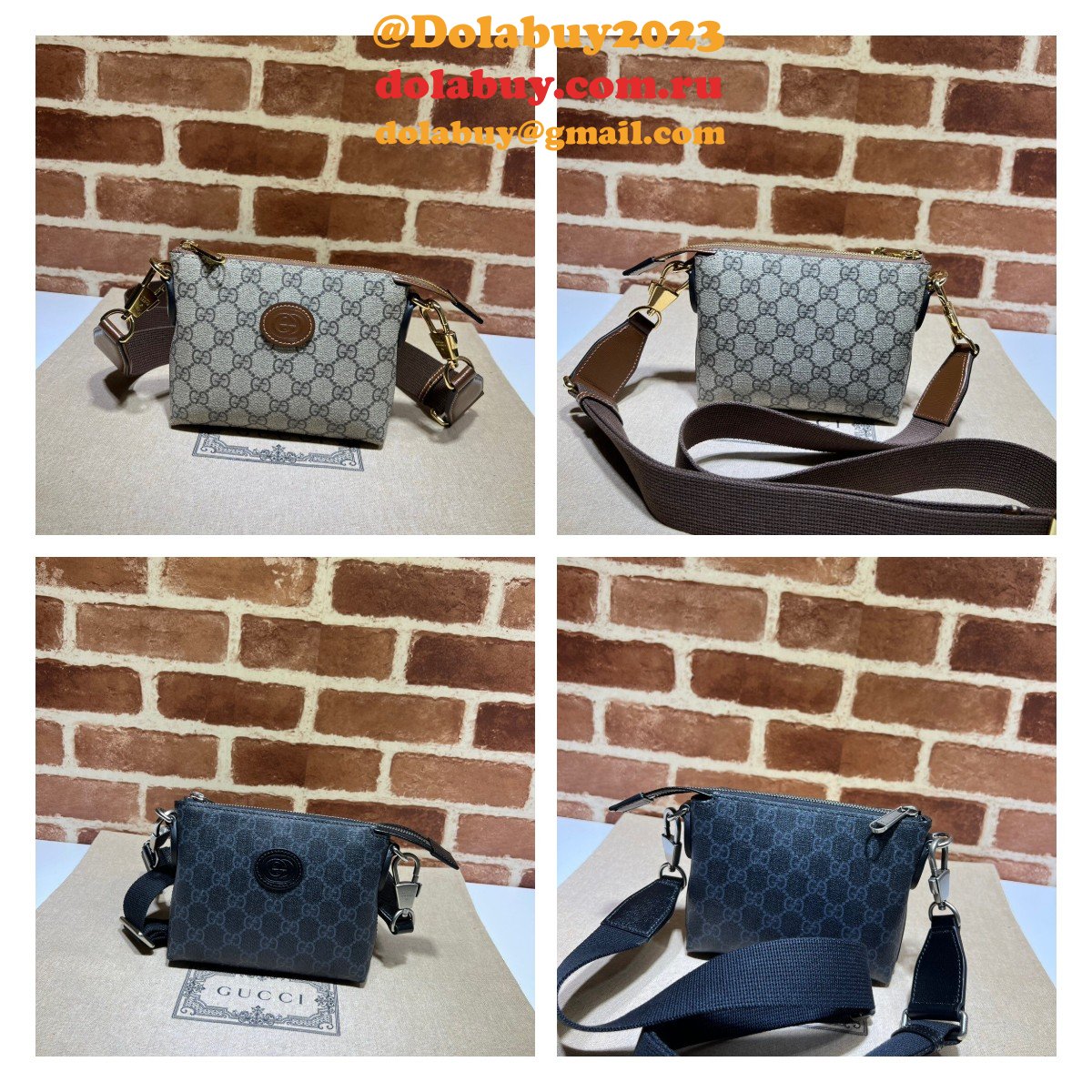 dolabuy G*u*i perfect fake 723306 messenger interlocking g bag