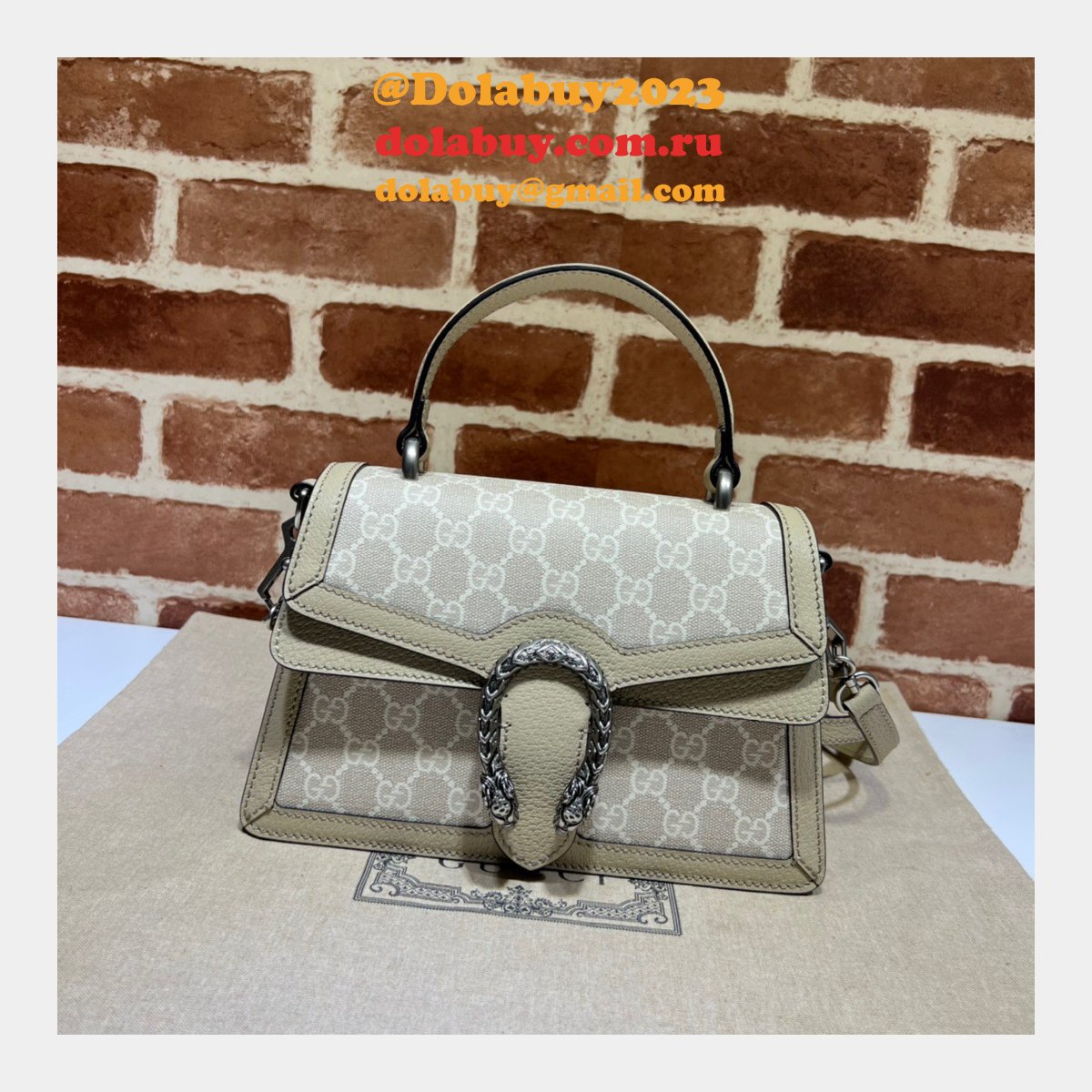 G*u*i 1:1 mirror 739496 dionysus top handle replica bag