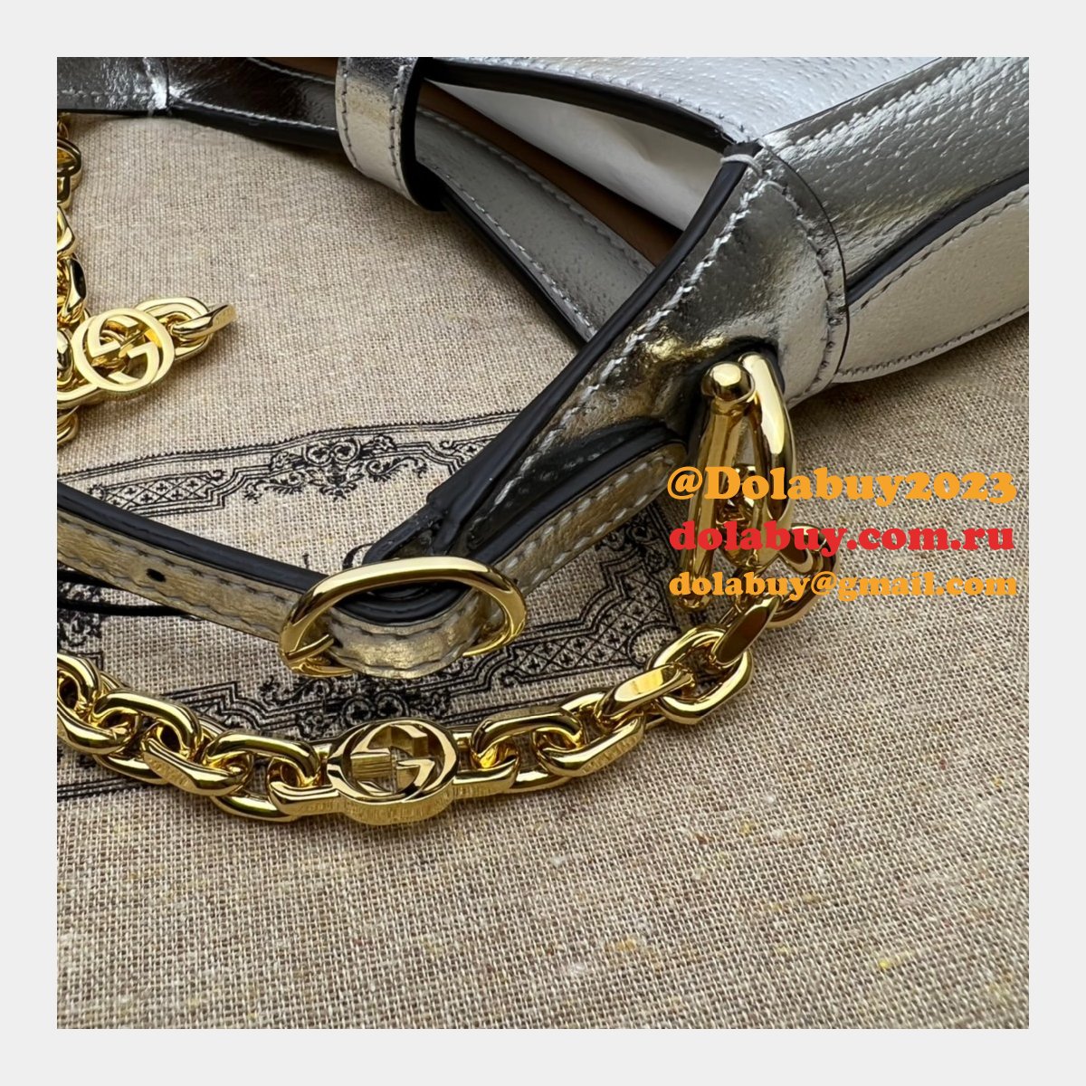 G*u*i replica chain 675799 jackie 1961 lizard cheap bag