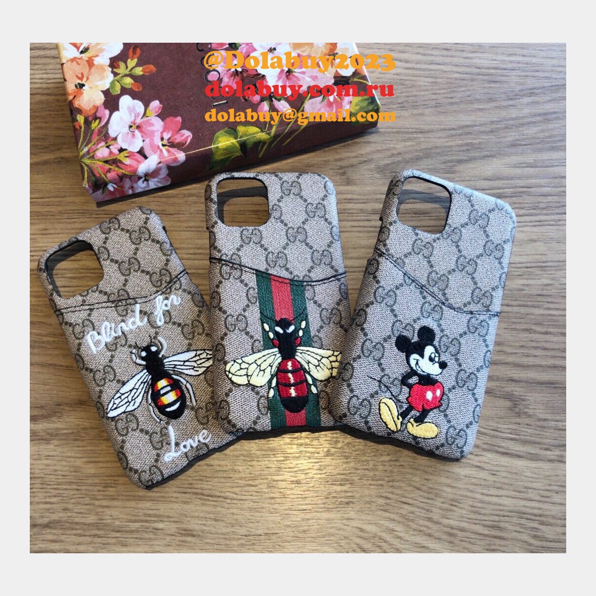 high quality G*u*i iphone leather wallet cases