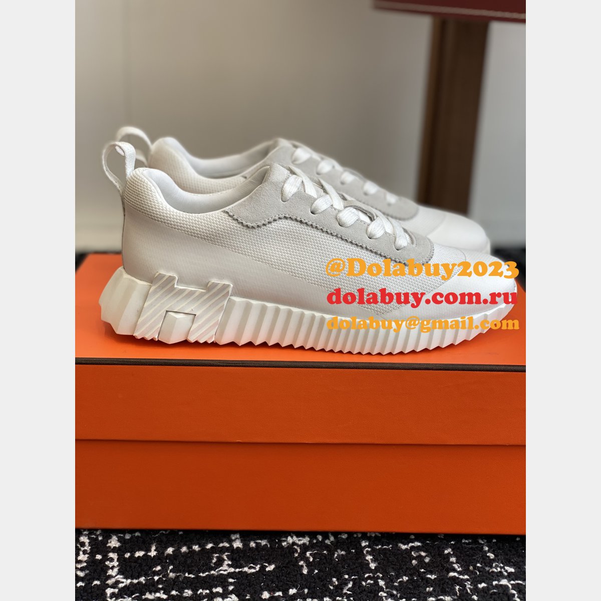 Perfect Hermes Bouncing Sneaker