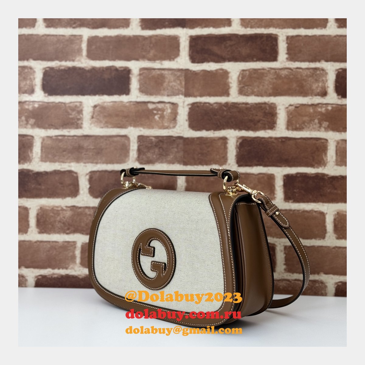 G*u*i designer 7 star 815716 blondie top handle copy bag