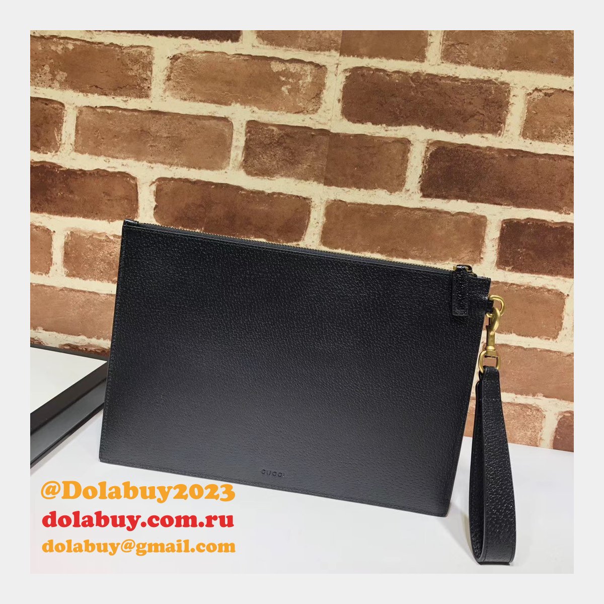 best G*u*i gg marmont leather pouch 475317 black clutches