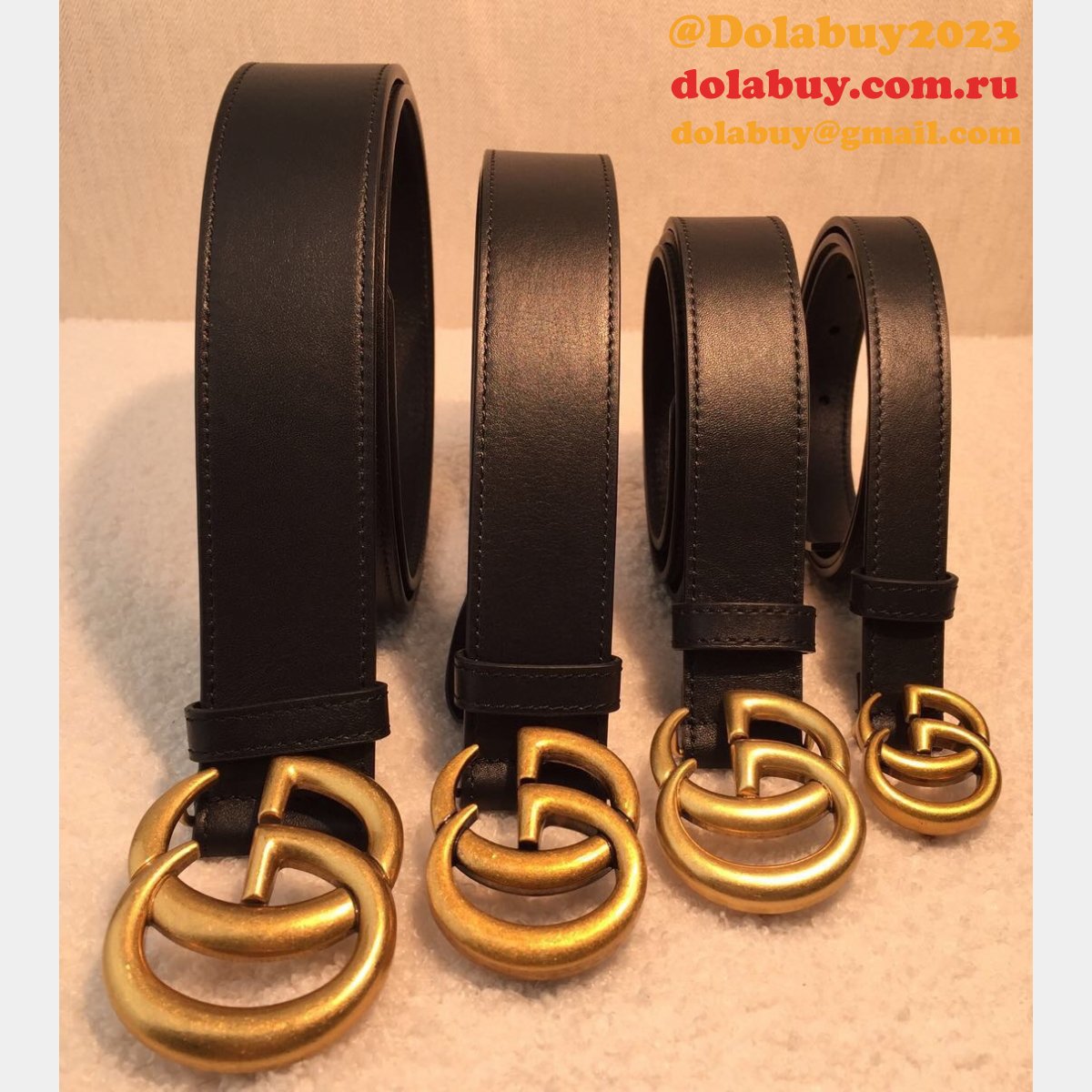 G*u*i belt with double big g