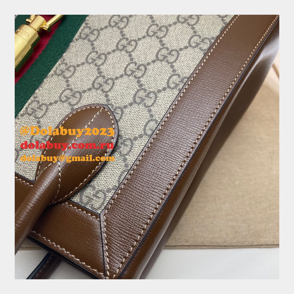 high quality replica G*u*i 649016 jackie 1961 medium tote leather bag