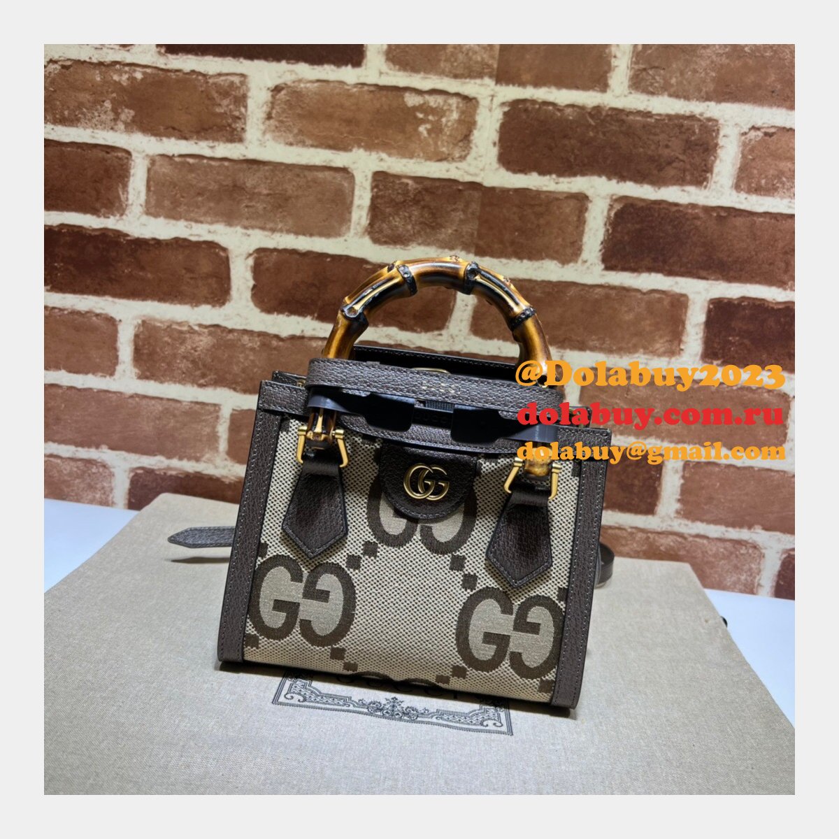 best high quality G*u*i 655661 fake diana tote handbags