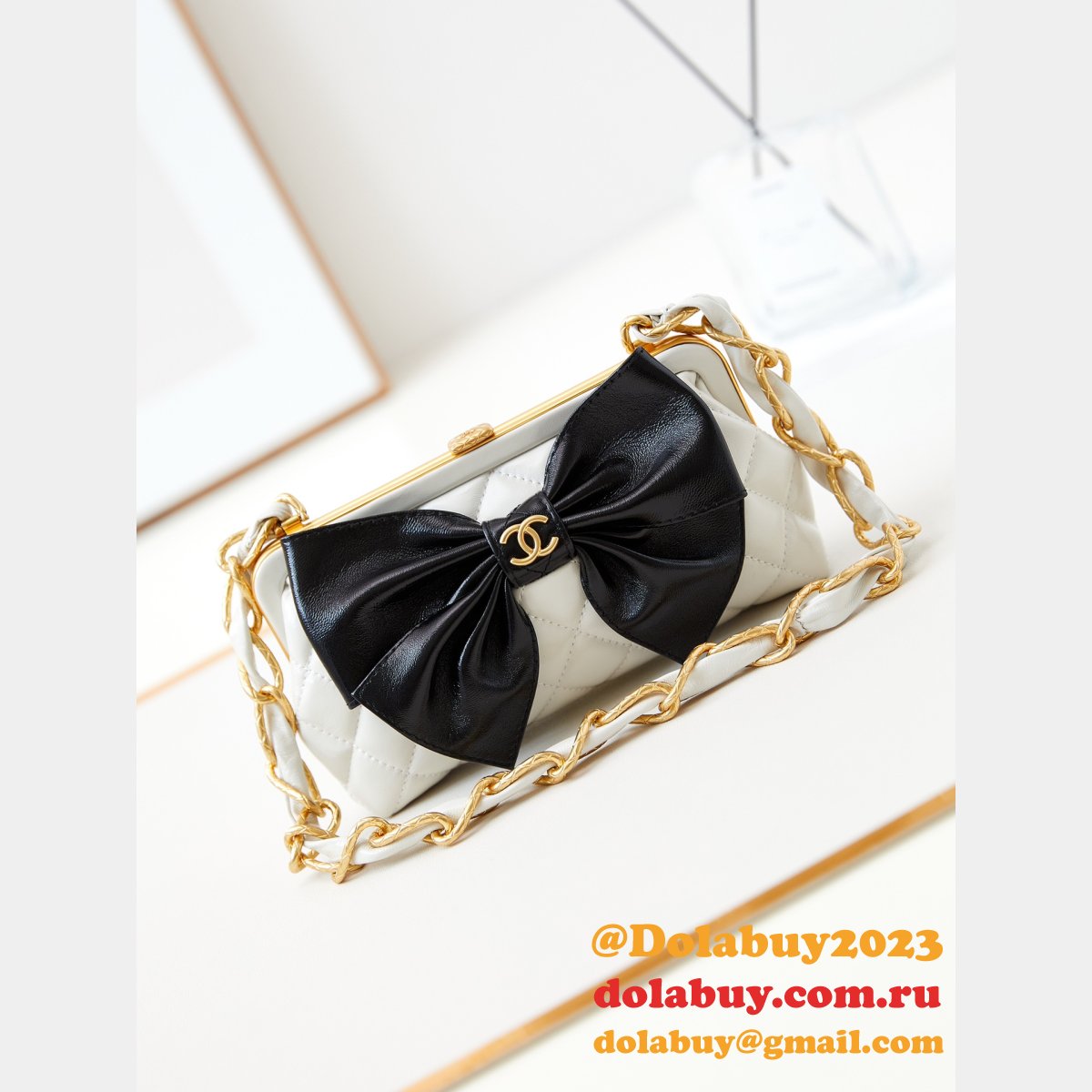 Luxury Designer AP4027 Replica Bow Frog Bag