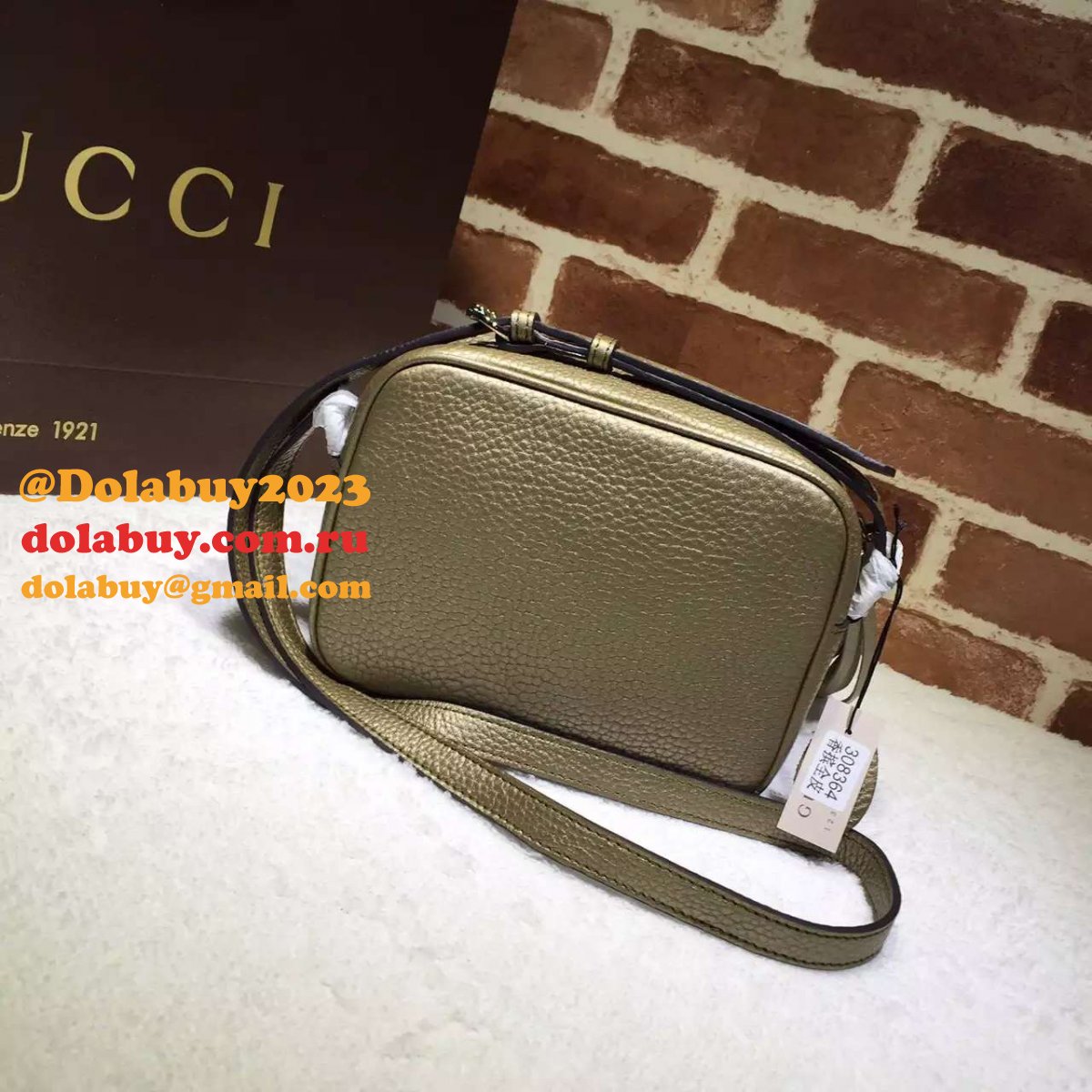 aaa+ G*u*i replicas soho small leather disco 308364 bag
