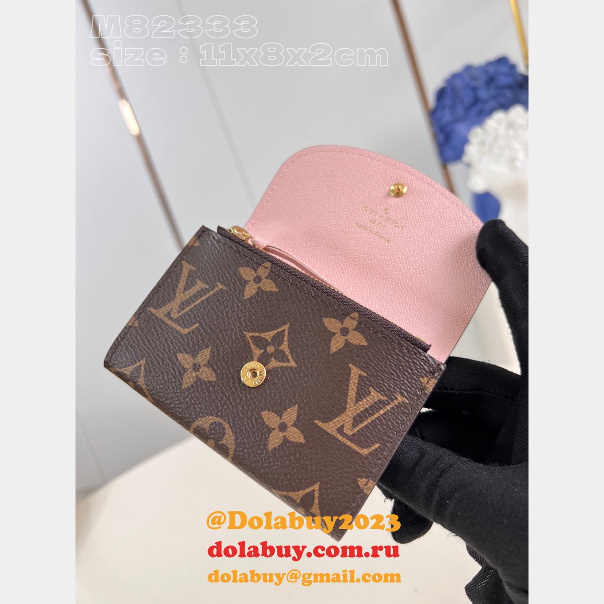 top quality rosalie coin purse 1:1 mirror m82333 l0vis Vvtt0n bag