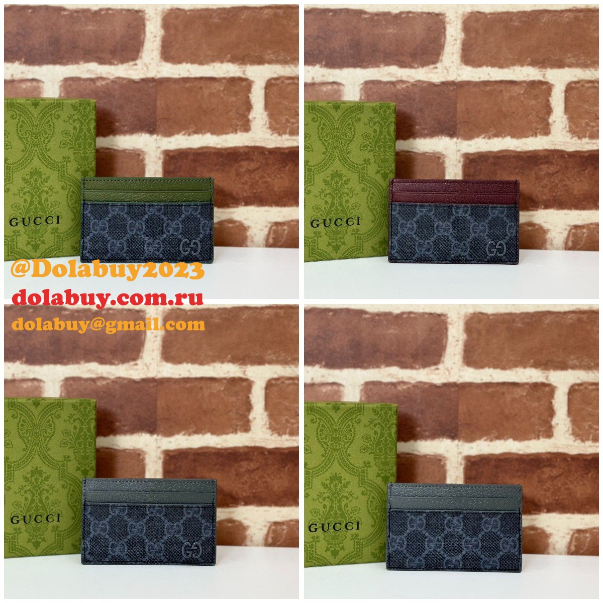 replica G*u*i 1:1 mirror 768248 card case holder mens
