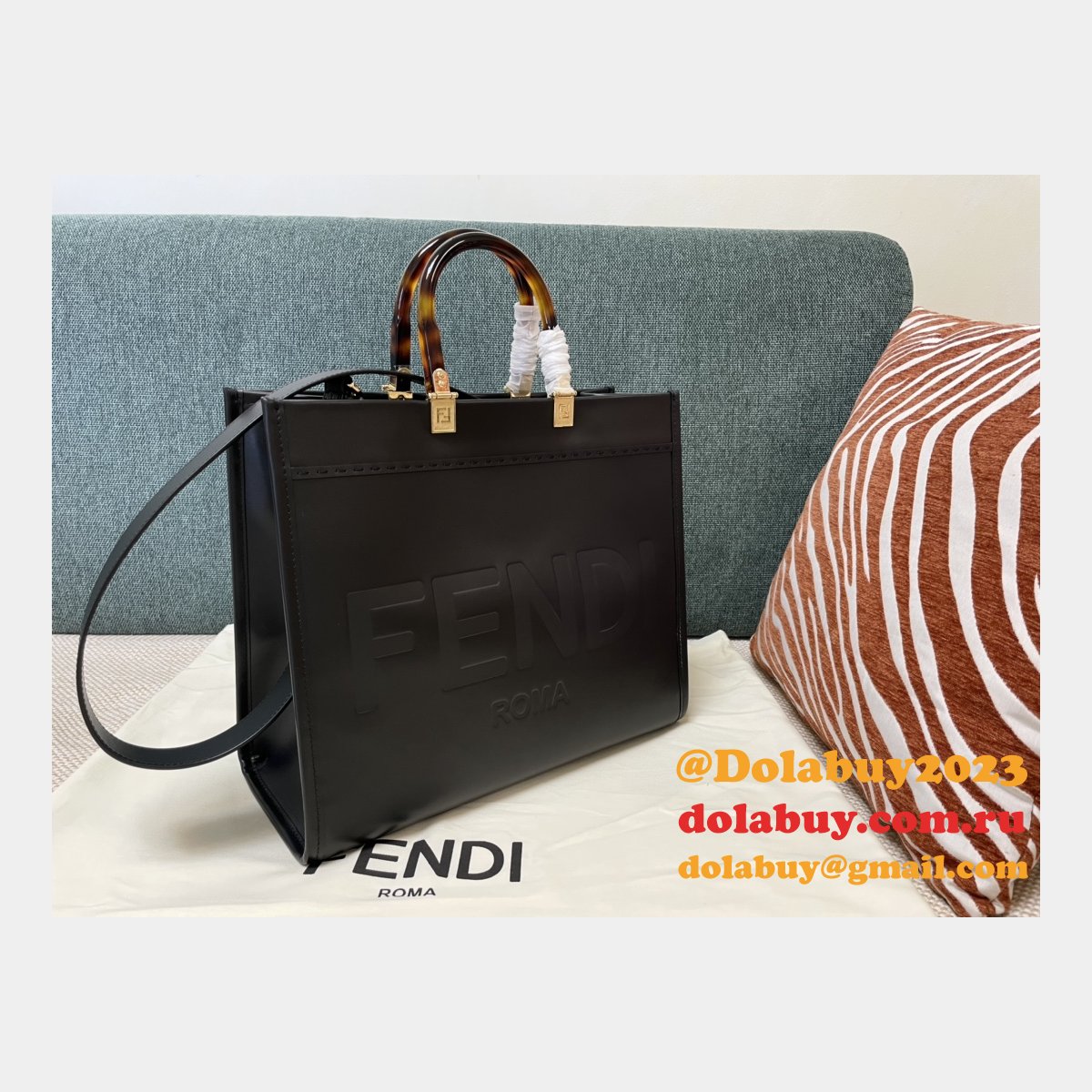 best knockoff F**di tote sunshine small handbag