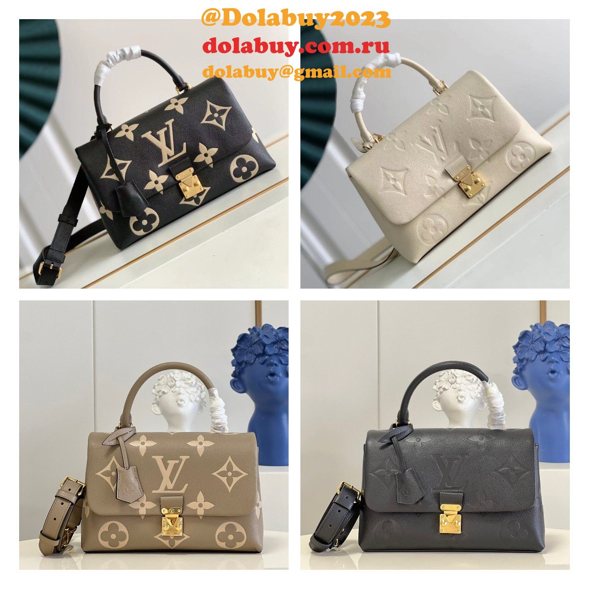 Louis Vuittons Best Quality Replica Madeleine M45976 Monogram Empreinte Leather