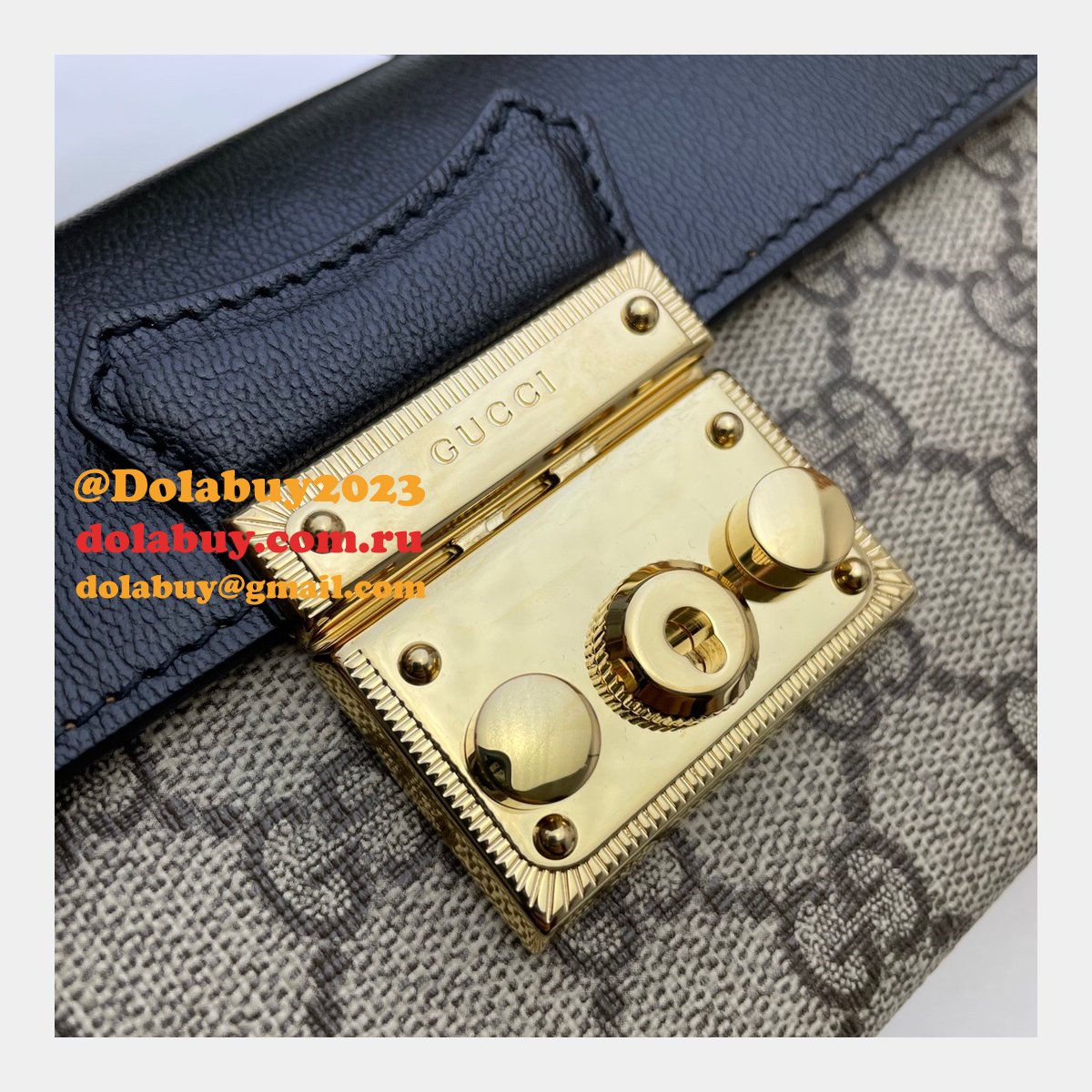 G*u*i replica 7 star 652683 padlock mini bag gg supreme cheap